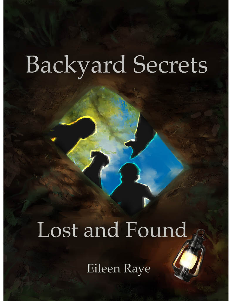 A book cover with the title of backyard secrets lost and found.